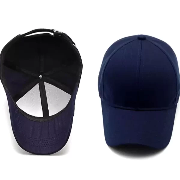 Midnight Blue Classic Cap with a Adjustable Velcro - Image 4