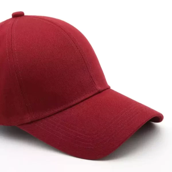 Crimson Red Sports Cap for Men and Women - Image 4