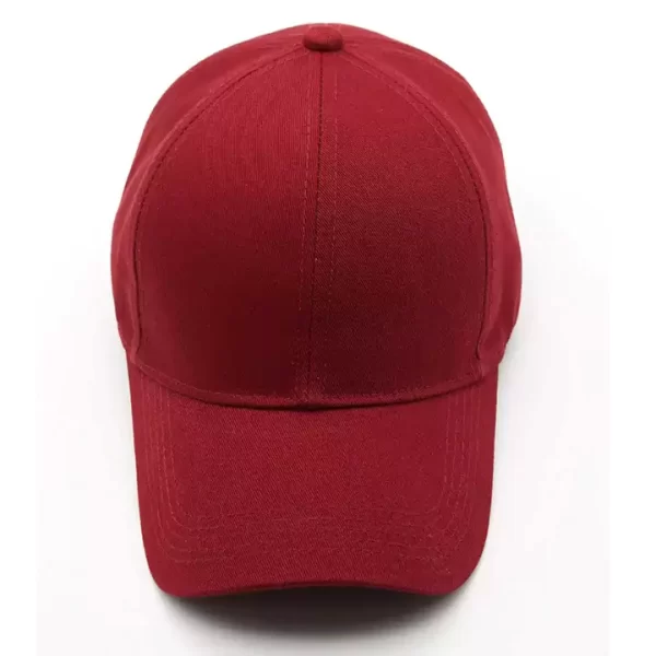 Crimson Red Sports Cap for Men and Women - Image 3