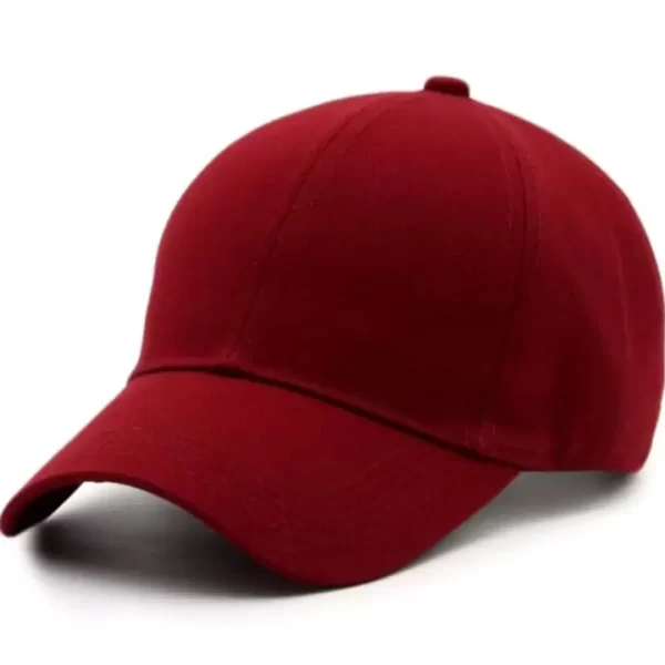 Crimson Red Sports Cap for Men and Women - Image 2