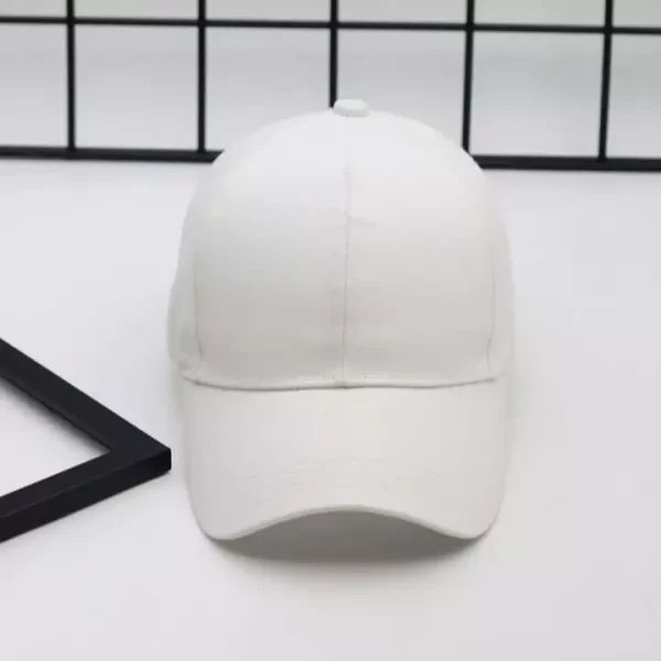 Pure White Classic Cap – Clean & Timeless - Image 2