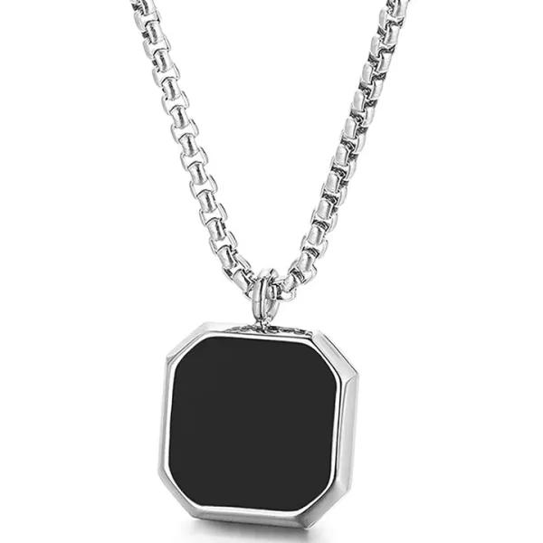 Eternal Charm Men's Pendant Chain – Sleek and Stylish - Image 2