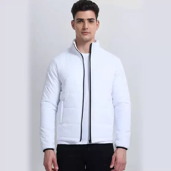 Elegant White Zip-Up Jacket – Effortless Style & Comfort - Image 2