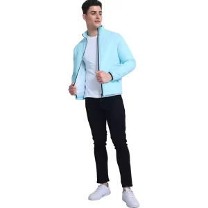 Trendy Light Blue Jacket – Modern & Refreshing