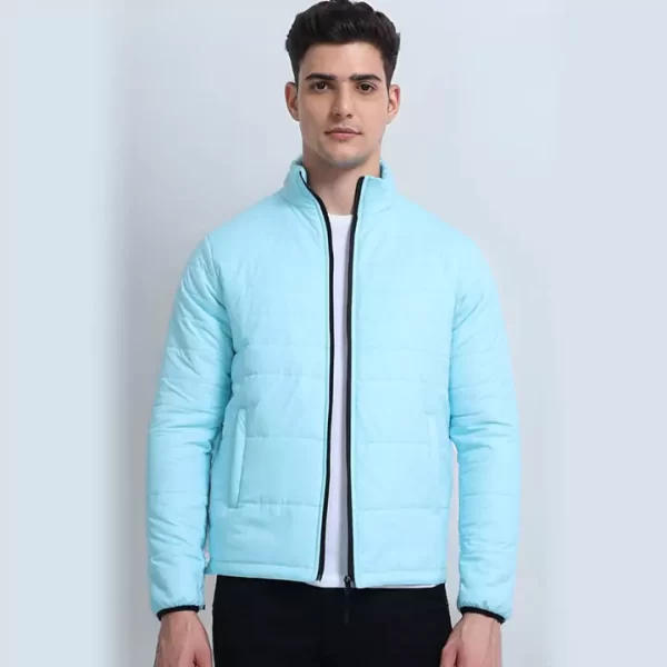 Trendy Light Blue Jacket – Modern & Refreshing - Image 3