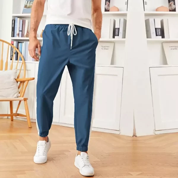 Premium Navy Blue Joggers – Stylish & Comfortable - Image 2