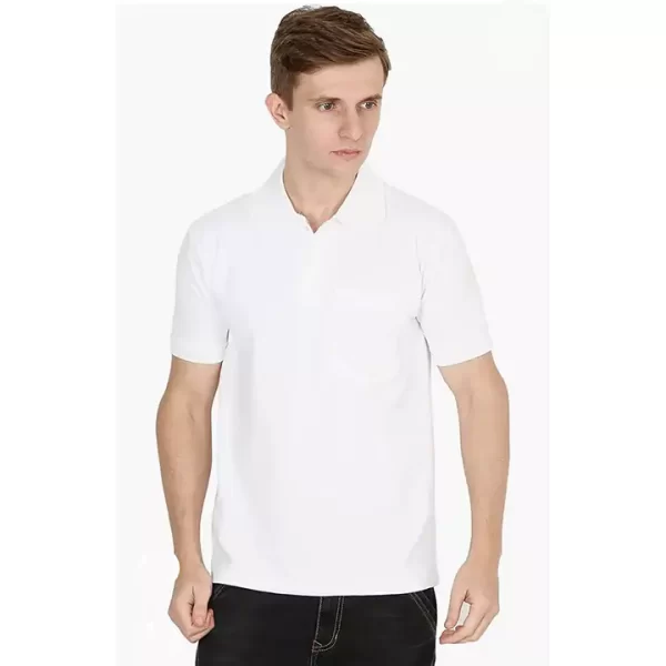 Classic White Polo T-Shirt for Men