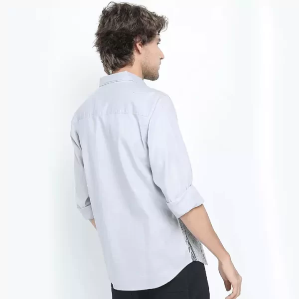 Grey Colour Printed full Sleeve Shirt - Image 3