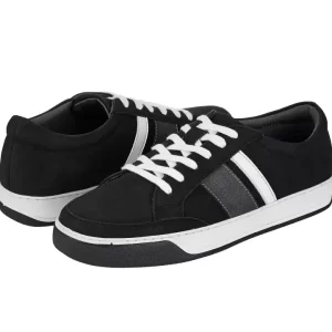 Dual-Tone Black and Grey Casual Sneakers