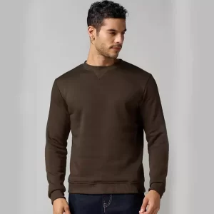 Classic Brown Men's Sweatshirt