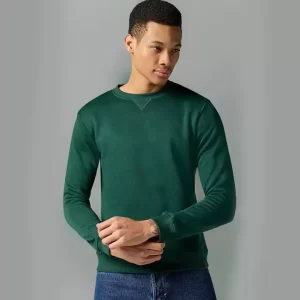 Forest Green Crew Neck Sweatshirt