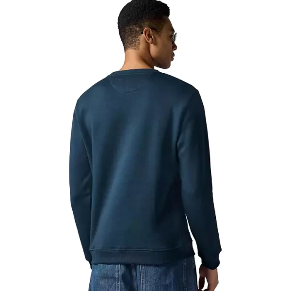Navy Blue Long Sleeves Classic Sweatshirt - Image 3