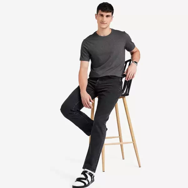 Dark Grey Premium Everyday Round Neck T-Shirt - Image 2
