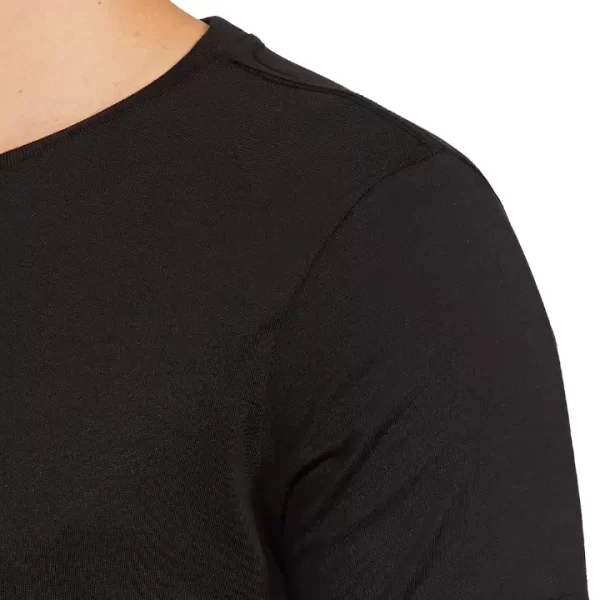 Modern Fit Black Round Neck T-Shirt - Image 4