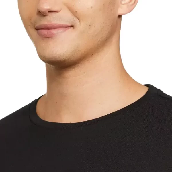 Modern Fit Black Round Neck T-Shirt - Image 3