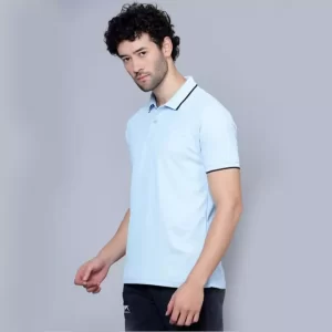 Classic Sky Blue Polo T-Shirt for Men