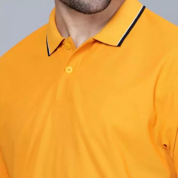 Vibrant Orange Polo T-Shirt - Image 2