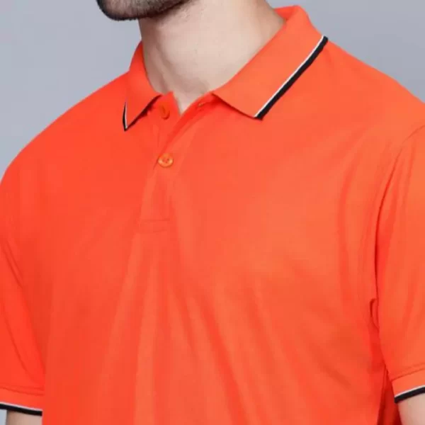 Bright Orange Polo T-Shirt - Image 2