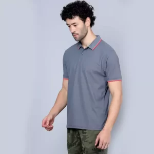 Classic Grey Polo T-Shirt