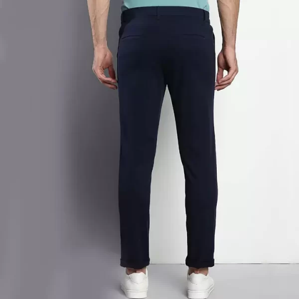 Navy Blue Tailored Trousers - Classic & Versatile - Image 4