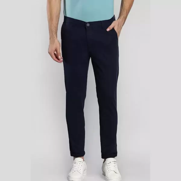 Navy Blue Tailored Trousers - Classic & Versatile - Image 2